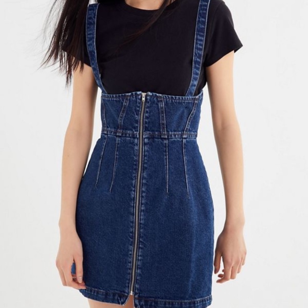 BDG Denim Convertible Zip Front Skirtall